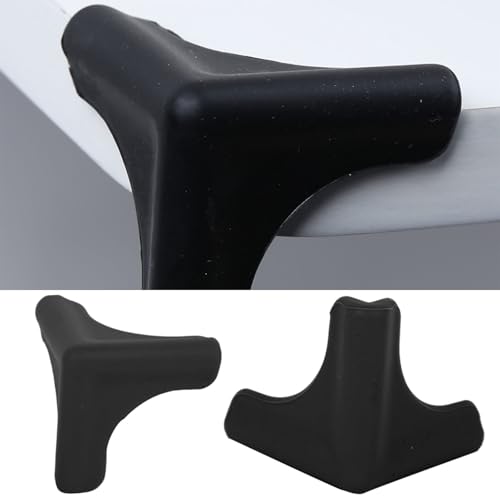 Image of Haofy 4pcs Gray Baby Corner Guards Your Baby from Bumping with Right Angle Furniture Protectors Food Grade Silicone Safety Corner Guards for Child Kids Toddlers Widely Use (Range Hood Anti-Collision