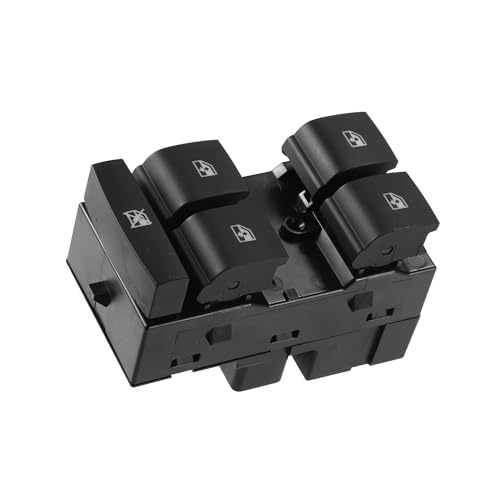 Motoforti Power Window Switch, Driver Side Master Power Window Switch, for Chevrolet Sonic 2012-2018, Plastic, No.95188244, Black