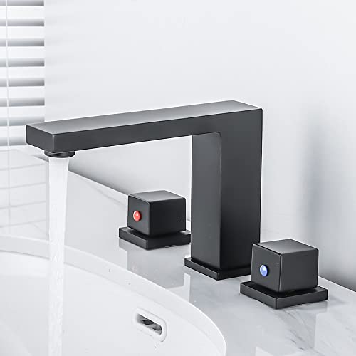 Robinet 3 trous en cuivre pur pour lavabo élégant haut de gamme