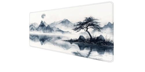 Tapis de souris XXL bords cousus améliore la précision et la vitesse du capteur PC