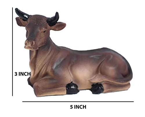 Image of KariGhar Resin 7 Pcs Animals With The Shepherd for Christmas Nativity Scene, Crib Decoration, Kudil Set, Various Other Decoration and Gifting, 8 Inch