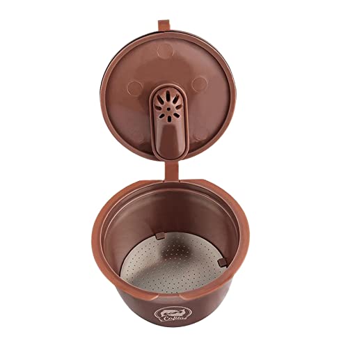 Image of ATORSE Refillable Coffee Capsule Cup For Nescafes Coffee Machine Brown