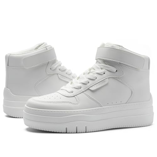 Image of Cestfini High Top Platform Sneakers for Women,Fashion Tennis Shoes