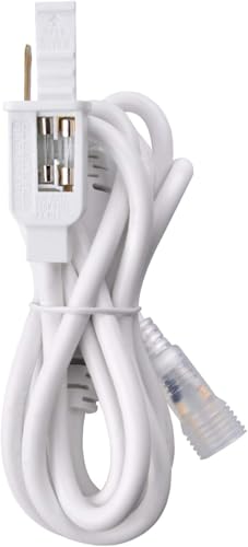 Jnaurb LED Rope Light Connector Kit for Rope Lights Outdoor, Power Supply, Adapter - 2.3ft 110 Volt Christmas Lights Extension Cord for 7mm Diameter Ropes - Mounting Windows, Deck Rails, roof, Pool