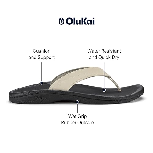 Image of OluKai Ohana Women's Sandals, Water Resistant Flip Flops with Arch Support