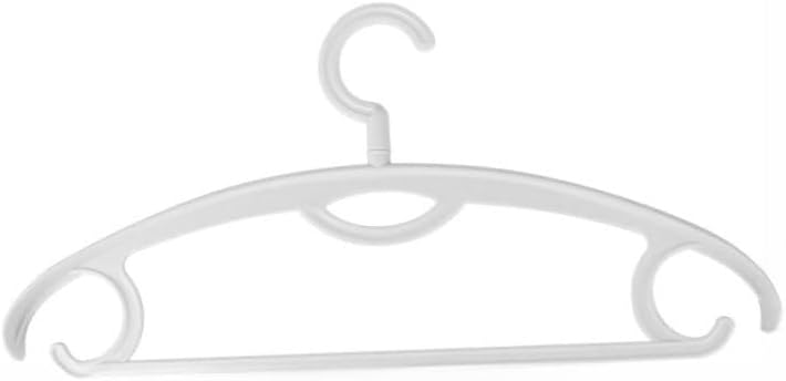 Traceless Clothes Hangers 10pcs Solid Plastic Non-Slip Wide Shoulder Garment Hanger with 360° Swivel Hook for Home Closet Organization