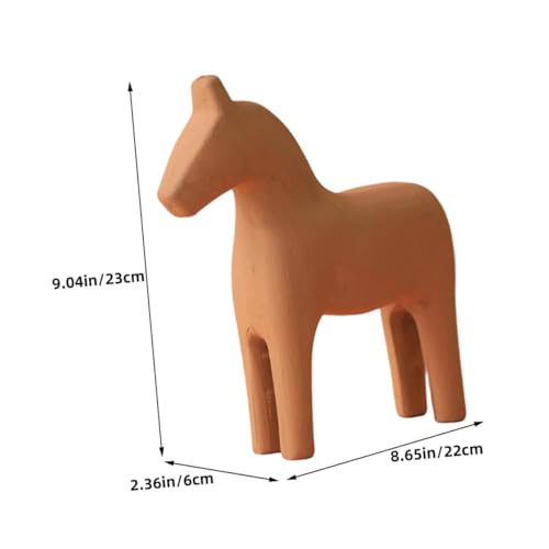 Sculpture cheval de bureau élégante pour bibliothèque