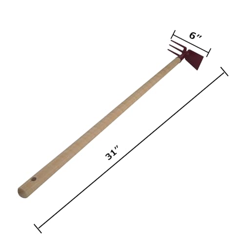 EUROGARDEN Kids Double Hoe herramienta ligera para jardín miniatura 2