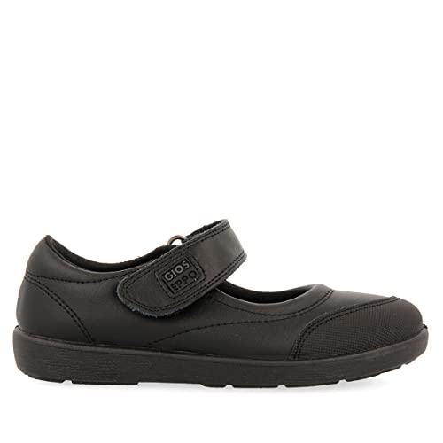 Ballerines d'école en cuir noir souple Gioseppo Lambda fille - 4