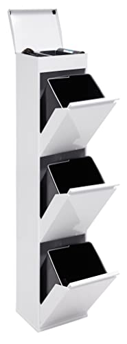 ARREGUI Top CR321-B Mülltrennsystem aus Stahl mit Aufbewahrungsbox mit...