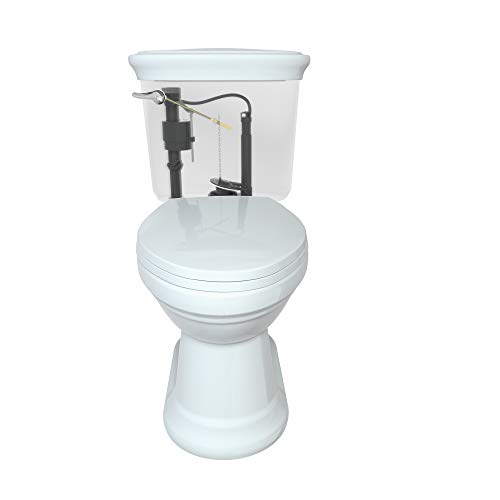 R&T A5122 Toilet Tank Lever Toilet Flush Handle Front Mount Chrome Polished (ABS Handle)