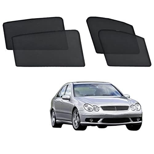 Tendina parasole per finestrino auto per bambini parasole per finestrino laterale e posteriore per Classe C W203 2000-2007 con protezione UV magnetica Tendine(4pcs)