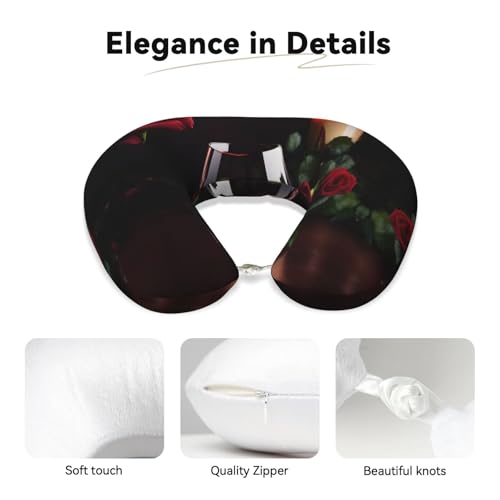 Almohada de viaje espuma viscoelástica tamaño único negro miniatura 4