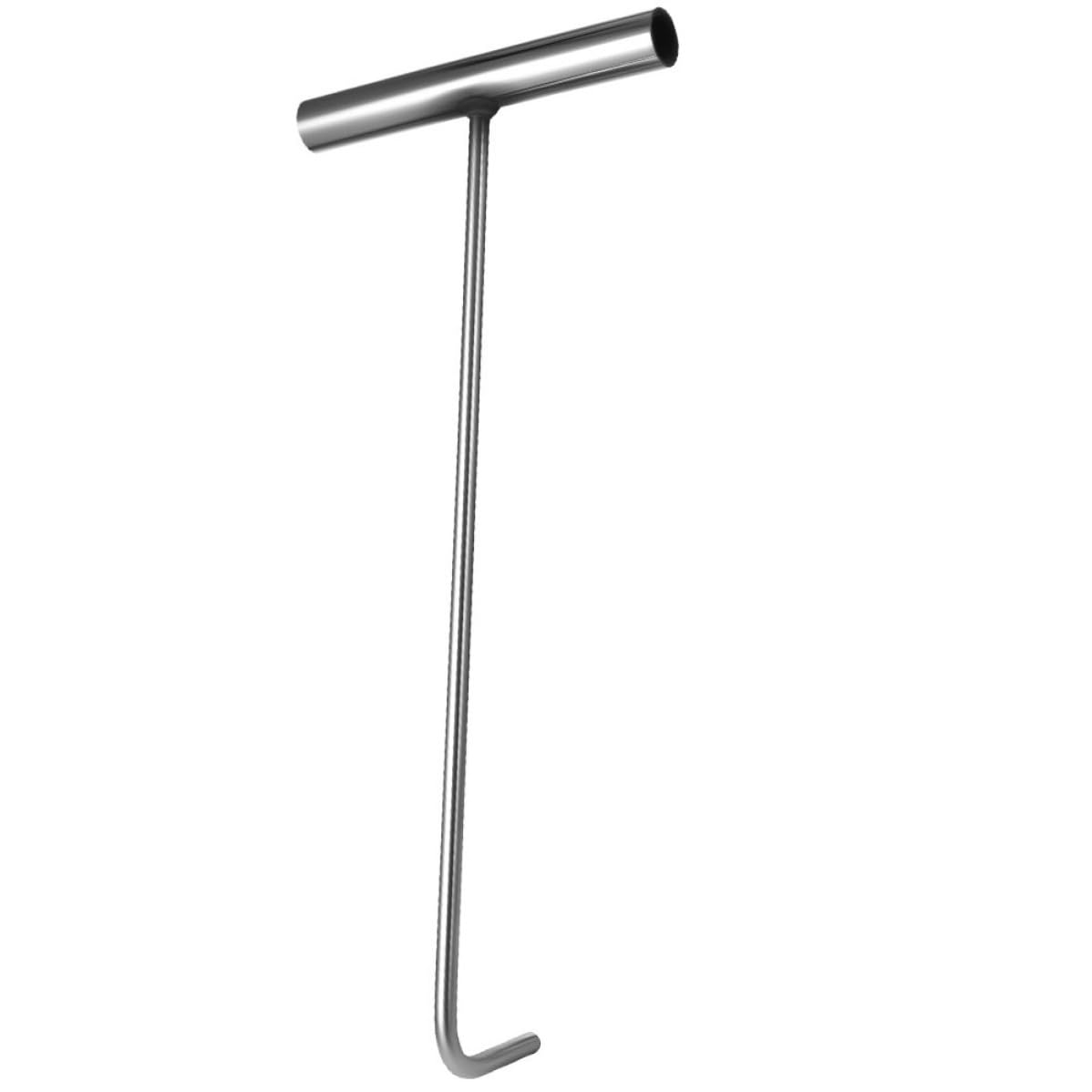 Gancho T para tapas de alcantarilla fácil de limpiar y con agarre ergonómico continuo