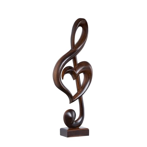 Handicraftviet Wooden Music Note Sculpture for Home Decoration and Music