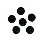 6PCS Papier Wabenbälle Seidenpapier Blume Kugeln Wand Hintergrund Dekoration Party Pom Poms Blume Dekoration Hochzeit Geburtstag Krankenschwester Babyparty Lieferanten (6 Zoll, Schwarz)