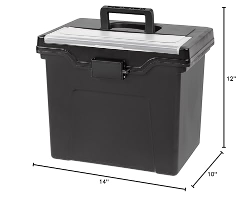 Iris 580074 Usa File Box With Lid Portable File Organizer Plastic File Box thumb #7