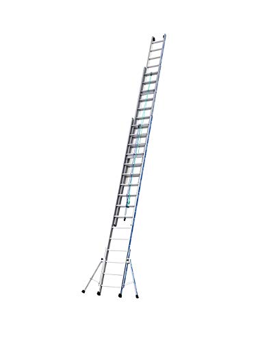 Tubesca - Echelle coulisse à corde 3x16 échelons accès 12,29 m max. - PLATINIUM 300 Agrip