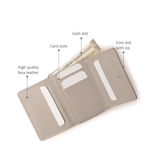 Image of Fastrack Women's Pocket Essentials Wallet | Compact & Convenient | Coin Purse, Card & Cash Slots | Everyday Carry | 6 Months Warranty