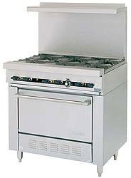 U.S. Range U36-6R - 36" Open Burner Restaurant Range - U Series