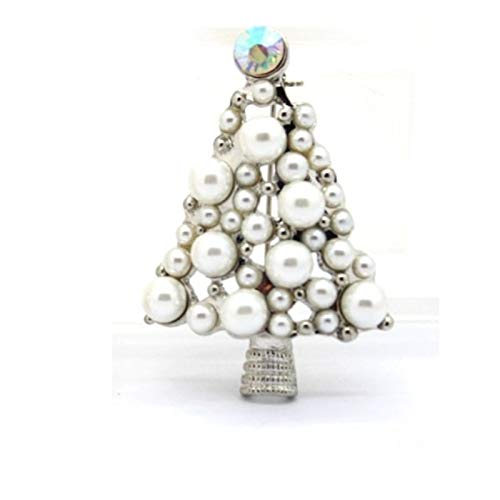 Broche Arbre de Noël en perles pour sublimer vos tenues de fête