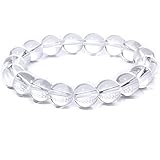 [京珠堂] 水晶 パワーストーン ブレスレット 天然水晶 天然石 誕生石 4月 メンズ レディース (10mm, 17)