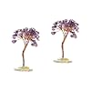 Warmhm 2 Stuks Kristallen Boom Decoraties Chinese Decoratie Eettafel Decoratie Huis Decoratie Geluksbrenger Bonsai Boom Edelsteen Bonsai Boom Bonsai Boom Desktop-Ornament