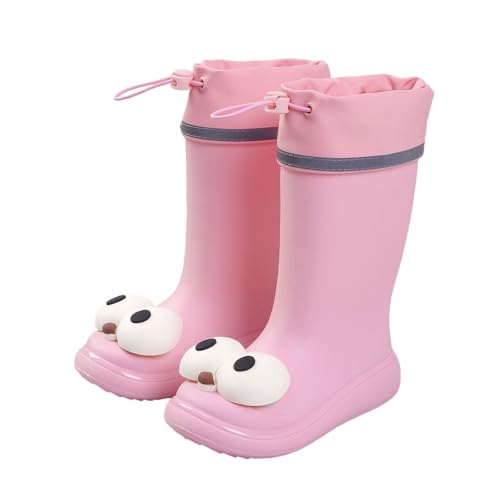 Bottes en caoutchouc enfants garçons filles chaussures pluie chaudes imperméables mignonnes