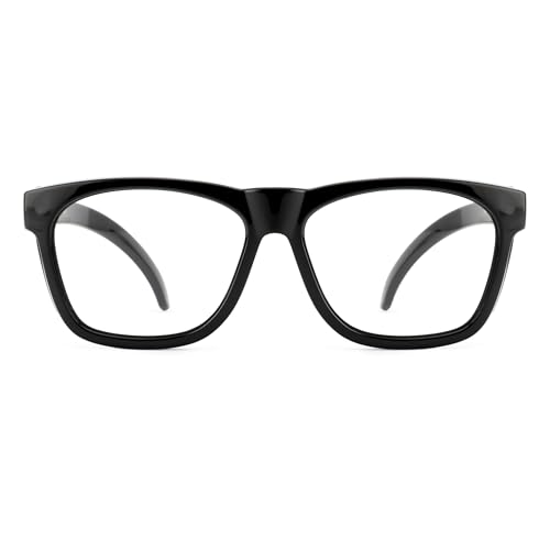 Image of FAMOUS Prescription Safety Eyeglass Frames with Clear Side Shield Replaceable Lens Single Vision, Bifocal & Progressive Lens Support TPU & Polycarbonate Impact-Resistant Frame Industrial & Daily Use