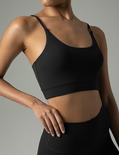 Colorfulkoala Women's Dreamlux Bowknot Strappy Sports Bras Light Impact Workout Yoga Tops2