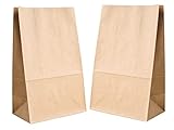 PAKNOR® 100stk Kleine Papiertüten Braun – 9 x 16 x 5 cm Geschenktüten braune Tüten Basteln Kraftpapier DIY, Geschenkverpackung klein Ostern Adventskalender Kraftpapier tüten