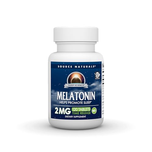 Source Naturals Melatonin Helps Promote Sleep* - 2 mg - 120 Time Release Tablets
