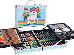 TREND-ASPIRE Unicorn Art & Craft Painting Box, Big Coloring Suitcase ...