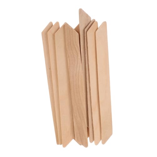 Beavorty 10pcs Precision Wooden Waxing Sticks Hair Removal Tools for Face Eyebrow Lip Nose Professional Home Use Applicators