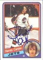 Randy Carlyle Winnipeg Jets 1984 Opee Chee Autographed Card. This item comes with a certificate of authenticity from Autograph-Sports. Autographed -