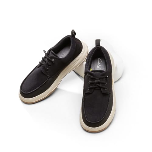Image of CELE Mens Slip On Casual Dress Shoes Wide Walking Sneakers Orthopedic Boat Loafers with Arch Support Comfortable Lightweight Non Slip
