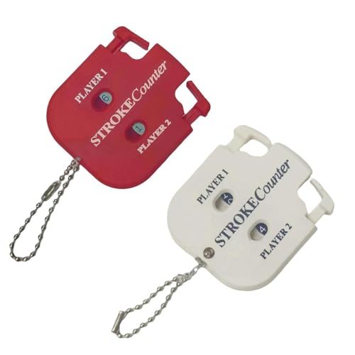 ZORTVUL 2 Stück Golf Zähler Clicker Golf Schlagzähler Golf Zählkette Golf Punktezähler Mini Quadrat Golf Zähler Klicker Mit Zifferblatt Rückstellwerkzeug Golf Zubehör