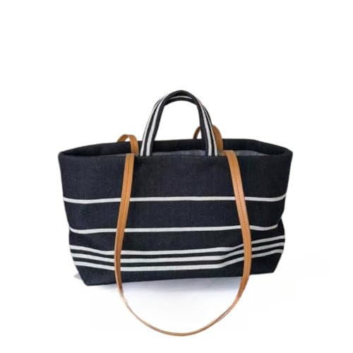 Women's Large Capacity Straw Woven Underarm Totes Hollow Handbag Shoulder Crossbody Bag Striped Chic Stylish Versatile