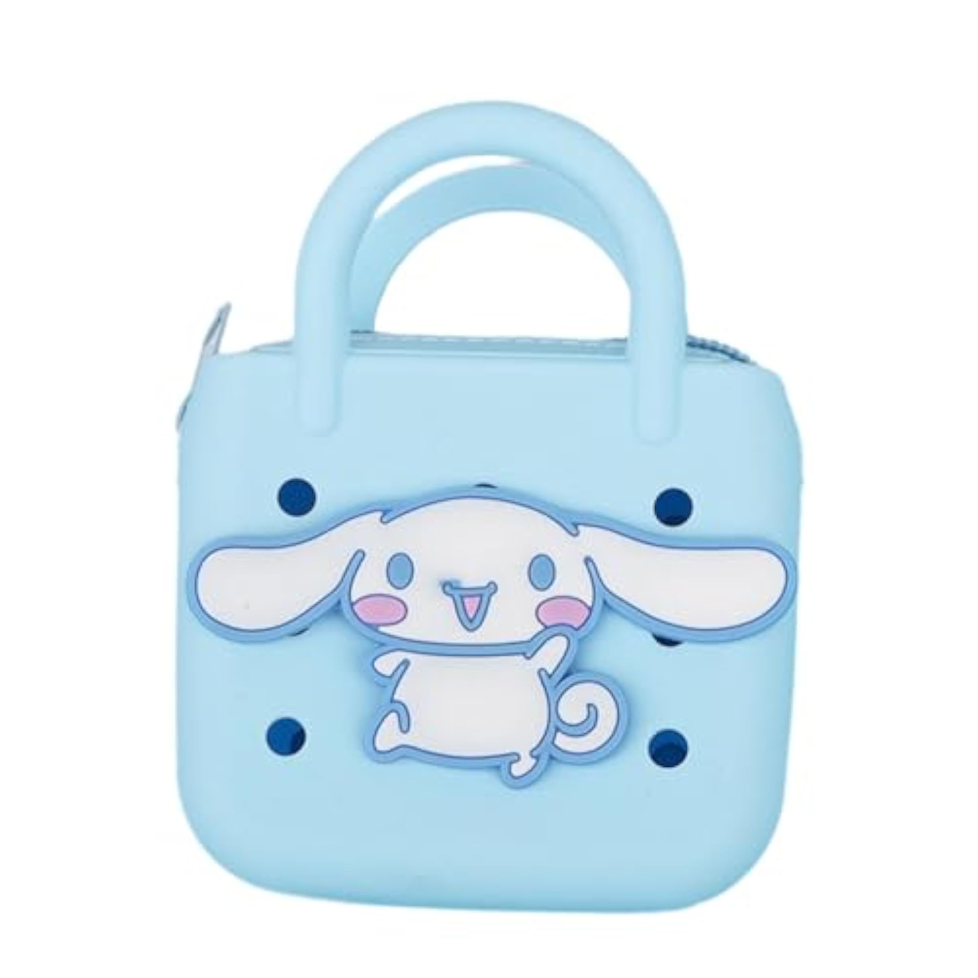 Light Blue Trendy Silicone Beach Tote Bag