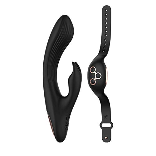 Rabbit Remote Control Technology WATCHME le luxe d'un stimulateur noir et or