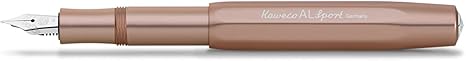 Kaweco AL SPORT Fountain Pen Rosé Gold I Premium Aluminum Reservoir Pen for Ink Cartridges 13 cm I Nib: M (Medium)