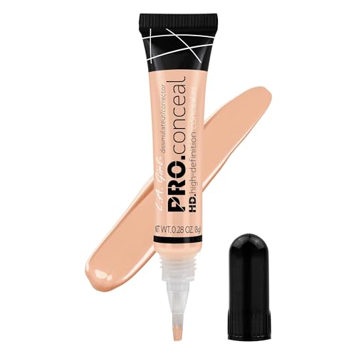 L.A. Girl - Corrector HD PRO Conceal | Alta Definición | Larga Duración | Fórmula con Camomila y Vitaminas C y E | Cobertura Total y Natural | Neutraliza Imperfecciones, Vanilla, 8 g (Paquete de 1)