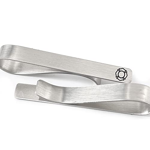 Firefighter Gift Idea Personalized Firefighter Tie Clip Maltese Cross Tie Bar Men's Gift For Firefighter Tie Clip For Him For Fireman Gift FIREFIGHTER-TIE