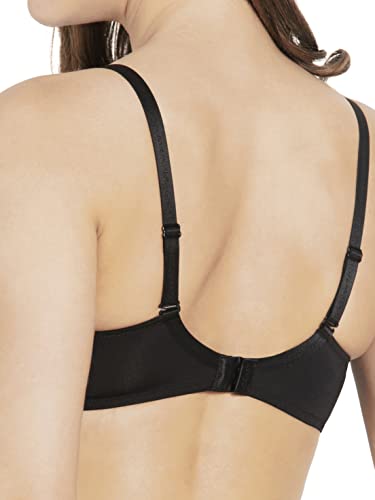 Image of Jockey UL60 Women's Under-Wired Padded Micro Touch Nylon Elastane Stretch Medium Coverage T-Shirt Bra with Detachable Straps