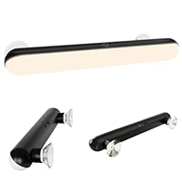Schminktisch Licht mit Saugnapf mit Gewinde (Starke Haftkraft), Schminktisch Beleuchtung mit 5000mAh Wiederaufladbar, Dimmbar LED Schminklicht Spiegel Kabellos Lampe Make Up mit Fernbedienung Magnet