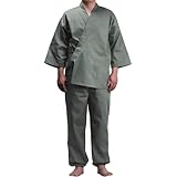 [TOuWA] 作務衣 男性用 洗える 無地 通年用 さむい さむえ 作業着 飲食店 浴衣 甚平 ねまき パジャマ 部屋着 和服 上下セット ルームウェア リラックスウェア