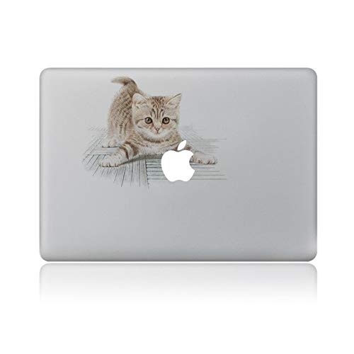 GADGETS WRAP Cute Cat Vinyl Decal Laptop Sticker for MacBook Pro Air 13 Inch Cartoon Laptop Skin Shell for Mac Book (B084XMZS6H) Amazon Price History, Amazon Price Tracker