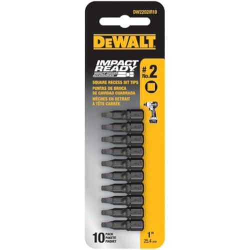 Eviter le ripage avec DeWALT Dw2202ir10 N°2 carré Impact Ready 2,5 cm - 2