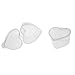 32 Pieces Heart Shaped Slime Storage Containers Transparent Plastic Box with Lids for 20g Slime