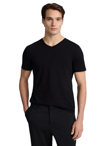 EXPRESS Men’s Pima Cotton Tee – Short Sleeve V-Neck, Ultra-Soft Premium Knit